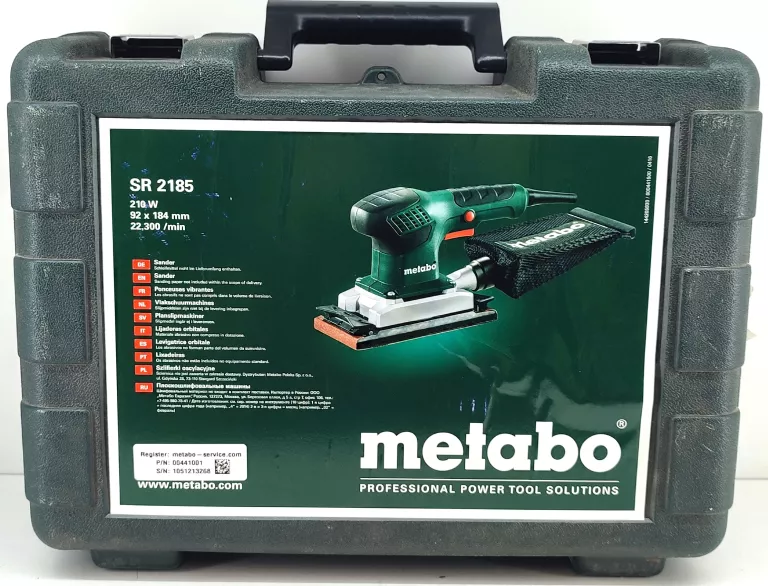 SZLIFIERKA OSCYLACYJNA METABO SR 2185 KOMPLET