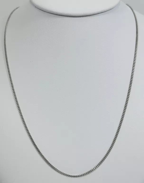 DROBNY SREBRNY ŁAŃCUSZEK SPLOT PANCERKA 2,3 G PR 925 43,5 CM