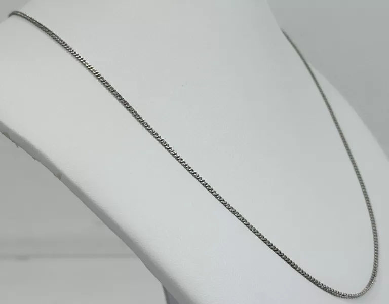 DROBNY SREBRNY ŁAŃCUSZEK SPLOT PANCERKA 2,3 G PR 925 43,5 CM