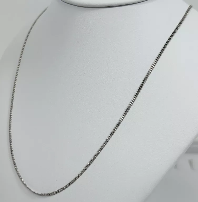 DROBNY SREBRNY ŁAŃCUSZEK SPLOT PANCERKA 2,3 G PR 925 43,5 CM