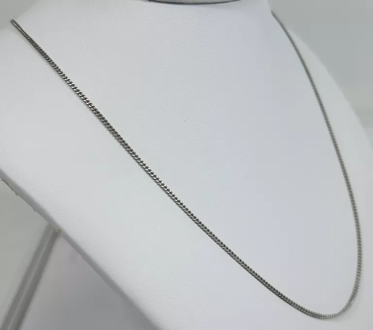 DROBNY SREBRNY ŁAŃCUSZEK SPLOT PANCERKA 2,3 G PR 925 43,5 CM