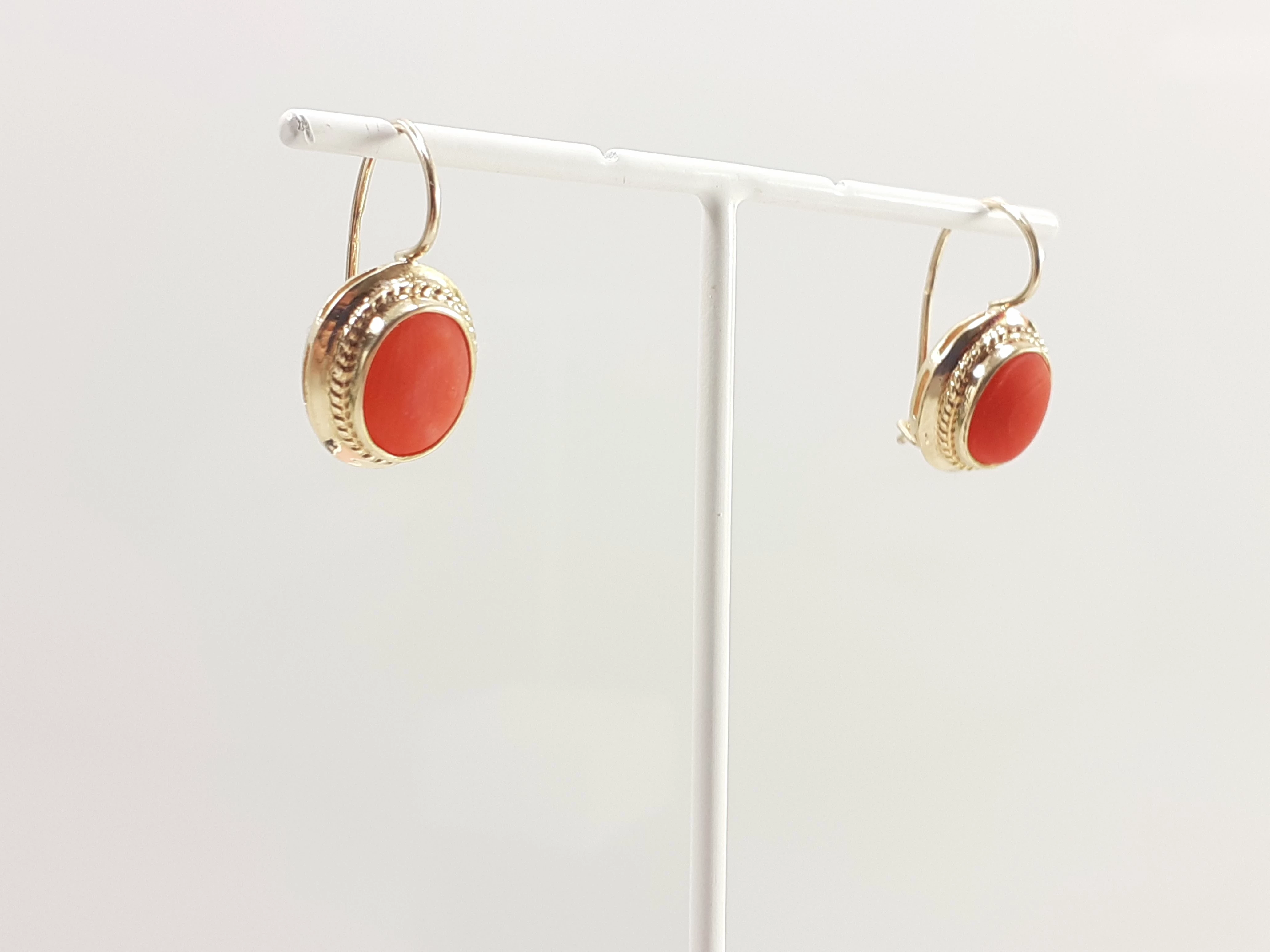 piekne-zlote-kolczyki-z-koralem-585-401g-stan-uzywany