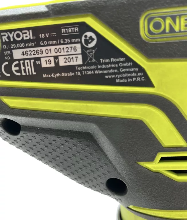FREZARKA GÓRNOWRZECIONOWA RYOBI RTR18-0