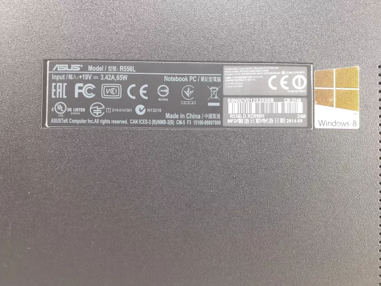 LAPTOP ASUS SONICMASTER I3
