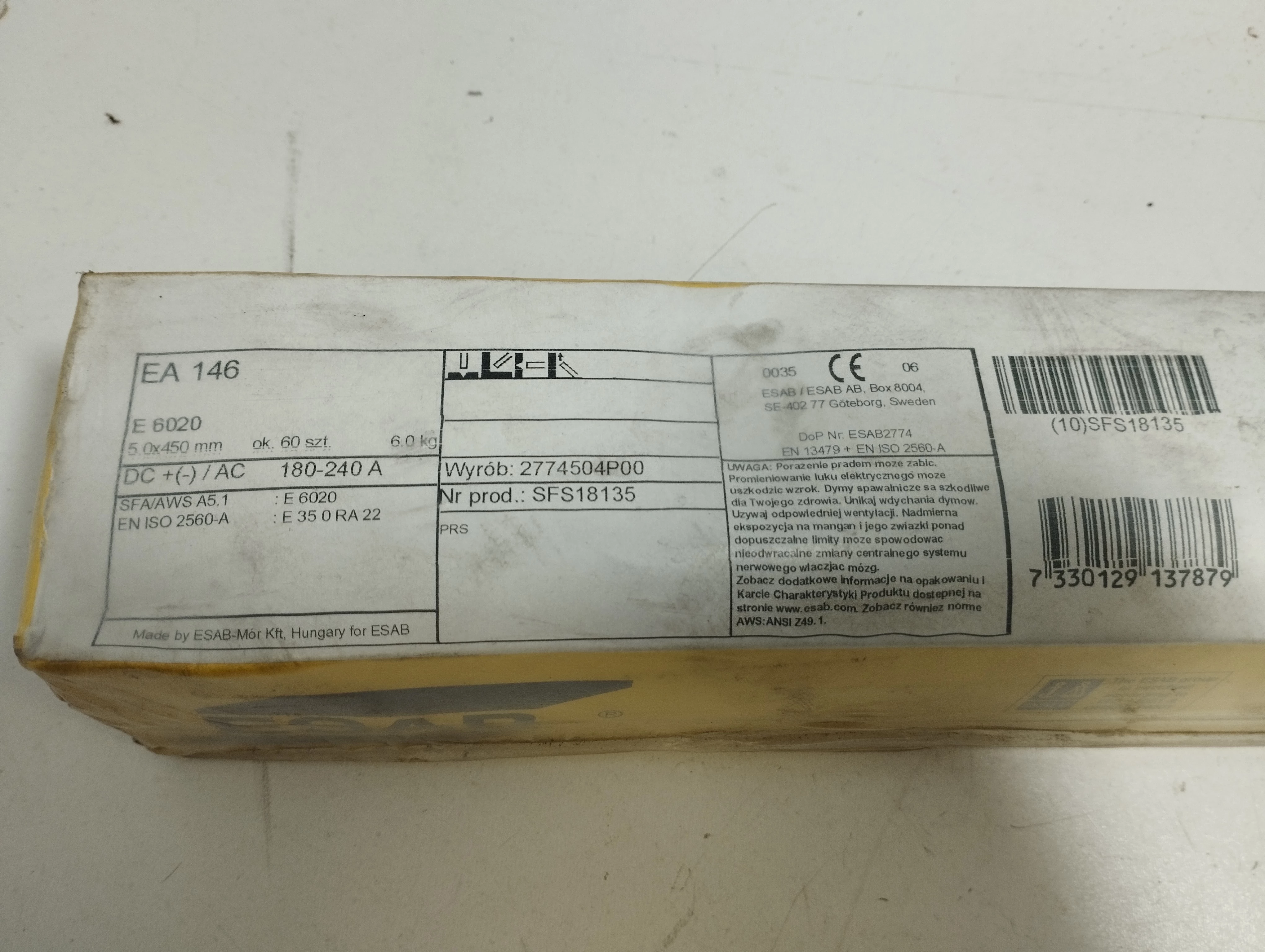 elektrody-spawalnicze-esab-ea-146-5045060-kg-stan-uzywany