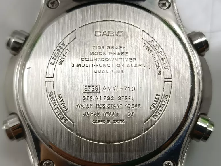 ZEGAREK MĘSKI CASIO AMW-710-1AVEF CHRONO DUAL TIME