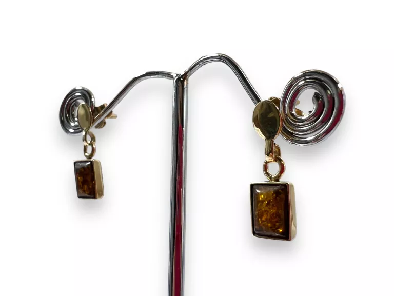 ZWISAJĄCE ZŁOTE KOLCZYKI 2,70G/585/2CM