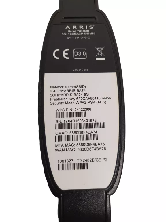 ROUTER ARRIS TG2482B
