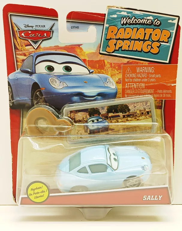 MATTEL DISNEY CARS AUTA - SALLY + ZAWIESZKA