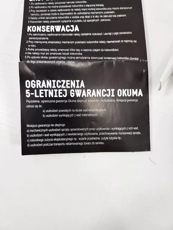 KOŁOWROTEK OKUMA CEYMAR C-10 PUD + GW DO 01.2024