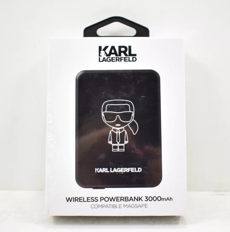 KARL LAGERFELD MagSafe 3000mAh 5W Czarny Powerbank indukcyjny