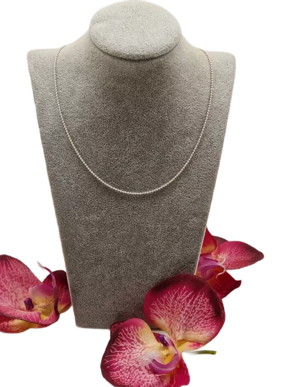 SREBRNY ŁAŃCUSZEK KULKA 925P 3,19 G 48CM