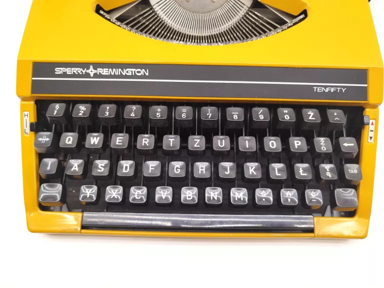 SPERRY REMINGTON TENFIFTY, ŻÓŁTA MASZYNA DO PISANIA