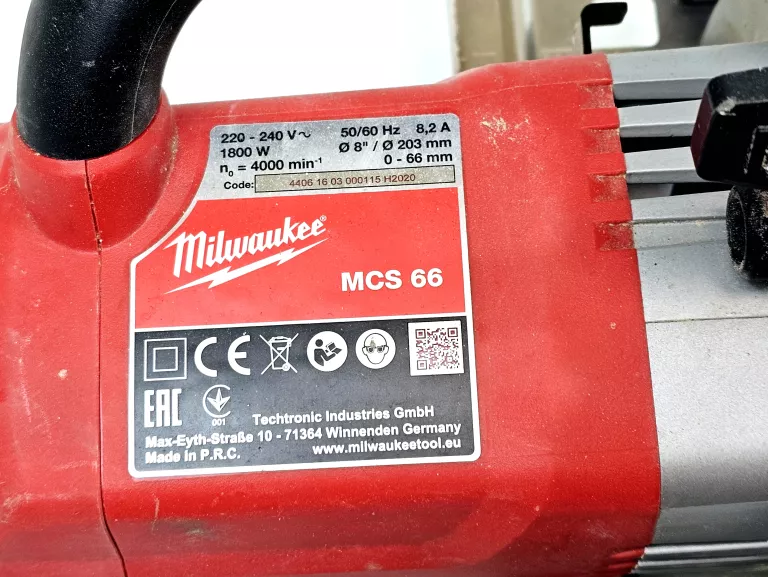PIŁA DO CIĘCIA METALU MILWAUKEE MCS 66
