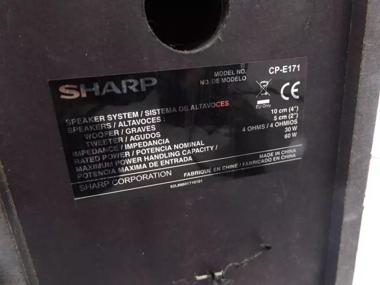 WIEŻA SHARP XL-E171 ODTWARZACZ NIE DZIAŁA TACKA