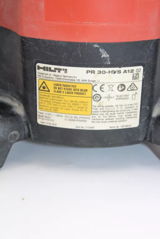 NIWELATOR LASEROWY HILTI PR 30-HVS A12 + STATYW