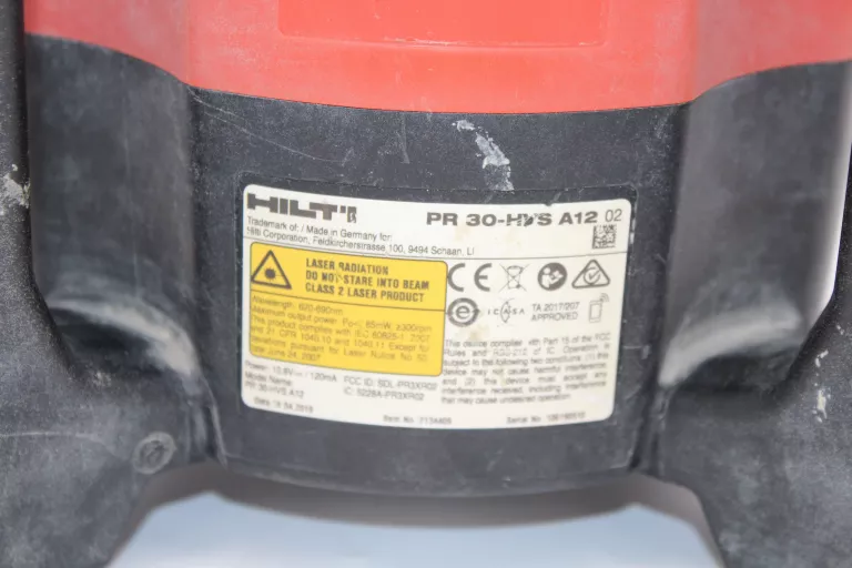 NIWELATOR LASEROWY HILTI PR 30-HVS A12 + STATYW