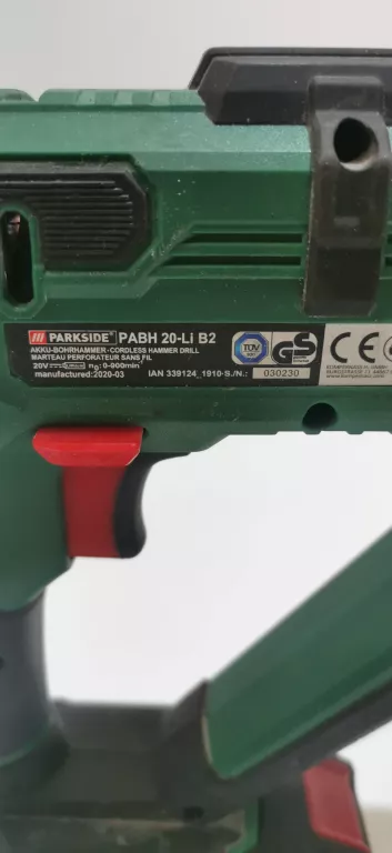 WKRĘTARKA PARKSIDE PABH 20-LI B2