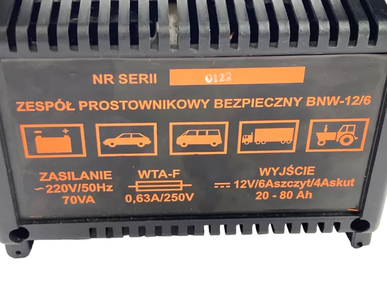PROSTOWNIK ELSIN 12V/6A BNW 12/6