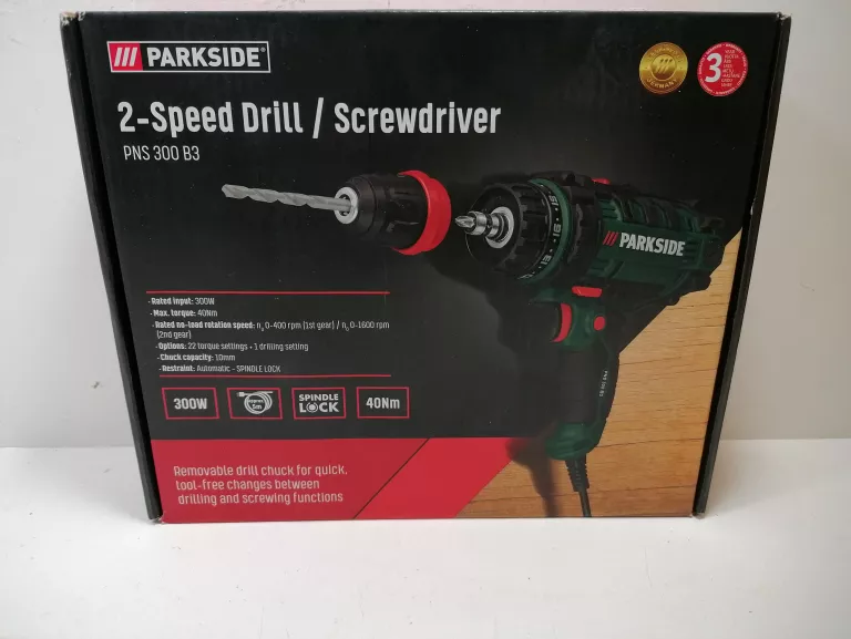 PARKSIDE 2-SPEED POWER DRILL PNS 300