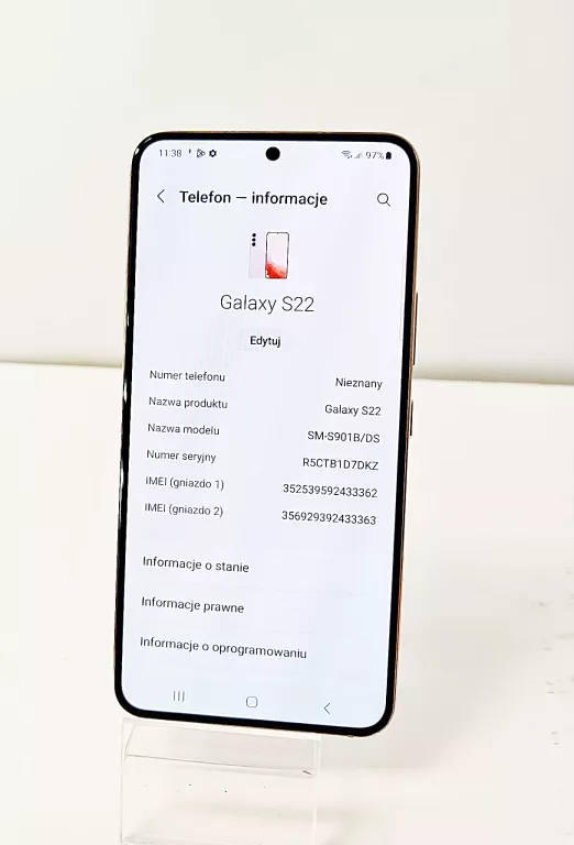 SMARTFON SAMSUNG GALAXY S22 8/128GB 5G 6.1" RÓŻOWY