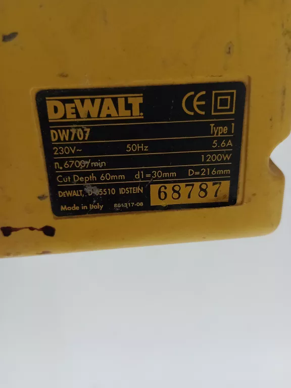 UKOŚNICA PIŁA UKOŚNA DEWALT DW 707