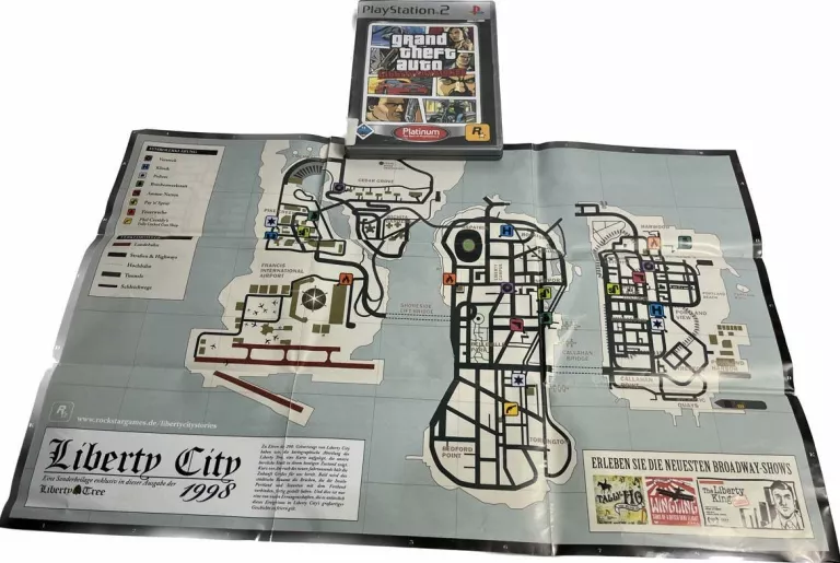 PS2 GTA LIBERTY CITY STORIES KOMPLET