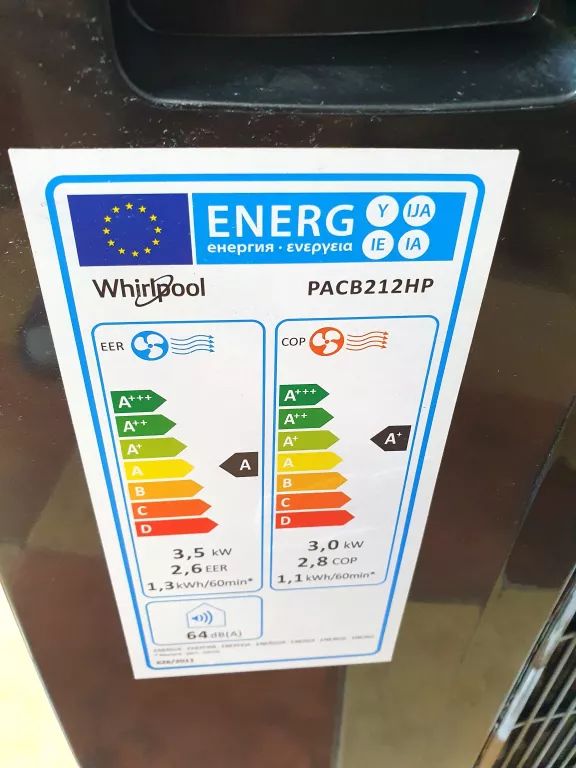 KLIMATYZATOR WHIRLPOOL PACB212HP
