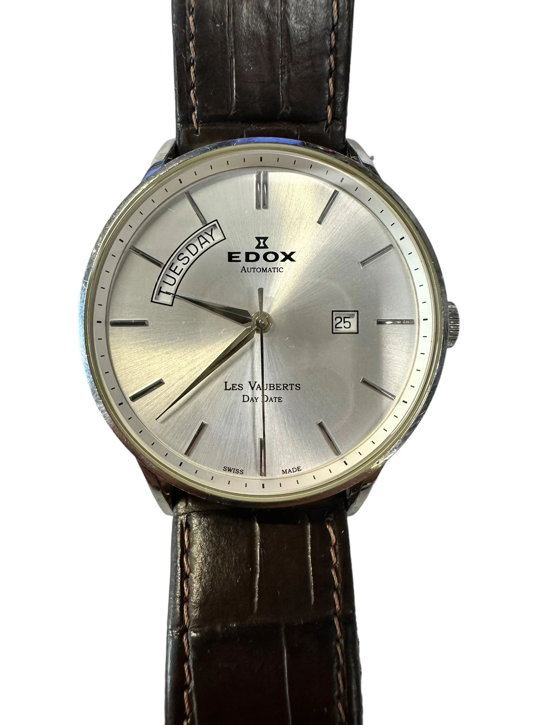ZEGAREK EDOX LES VAUBERTS DAY DATE AUTOMATIC 83010 Męskie