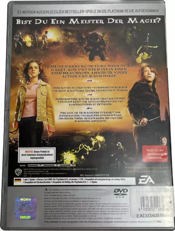 GRA PS2 HARRY POTTER I CZARA OGNIA