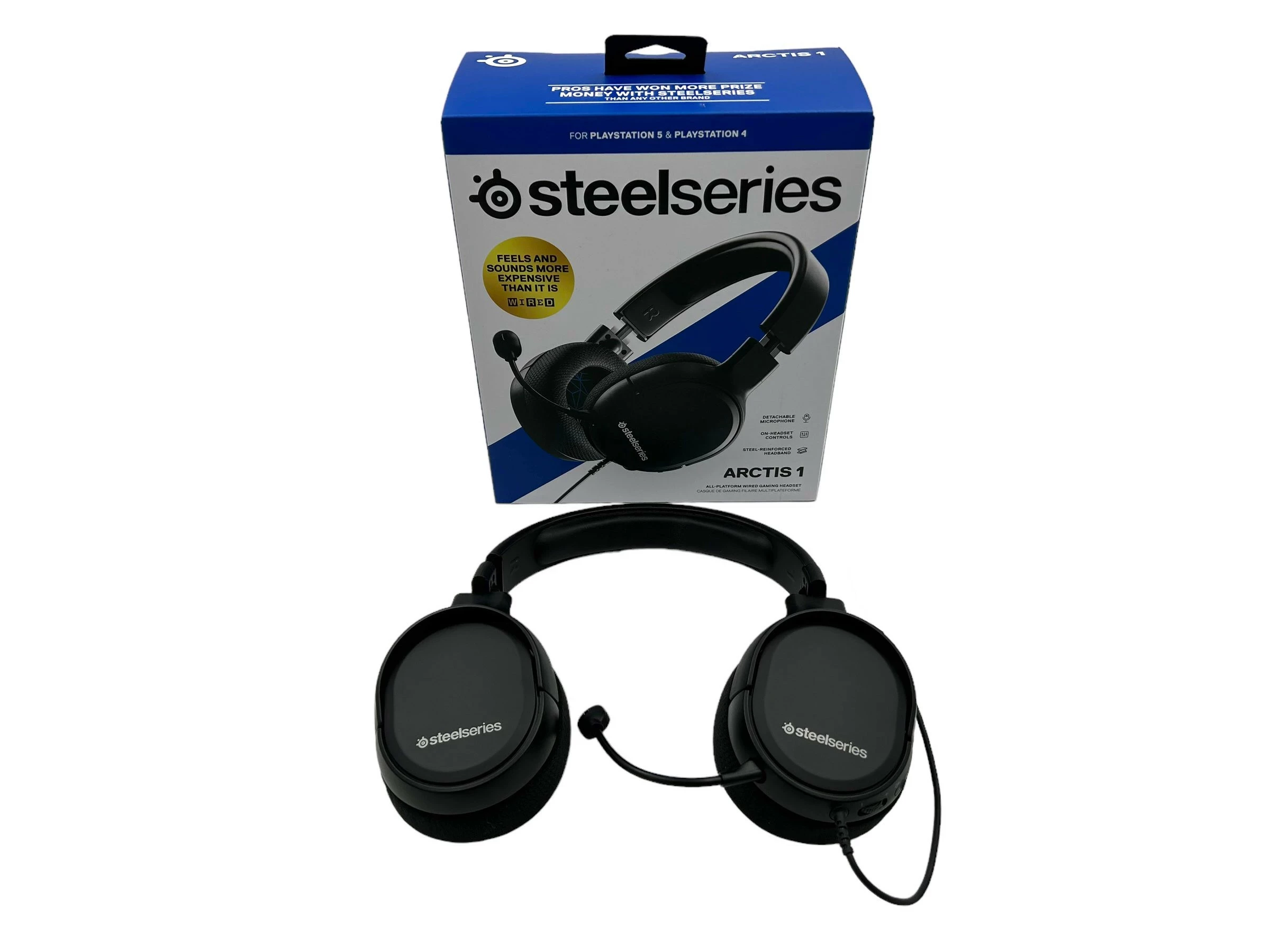 S UCHAWKI GAMINGOWE STEELSERIES ARCTIS 1 CZARNE Przewodowe