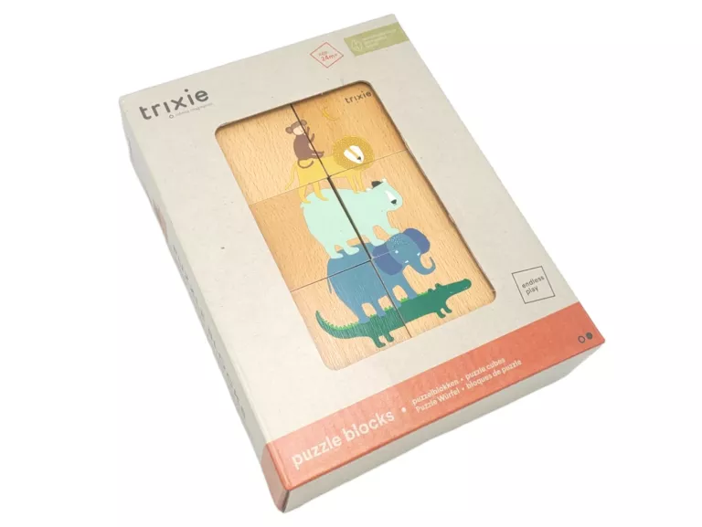 TRIXIE ZWIERZĘTA DREWNIANE KLOCKI - PUZZLE