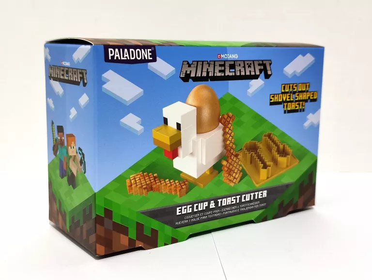 MINECRAFT STOJAK NA JAJKO NA MIĘKKO DLA DZIECKA