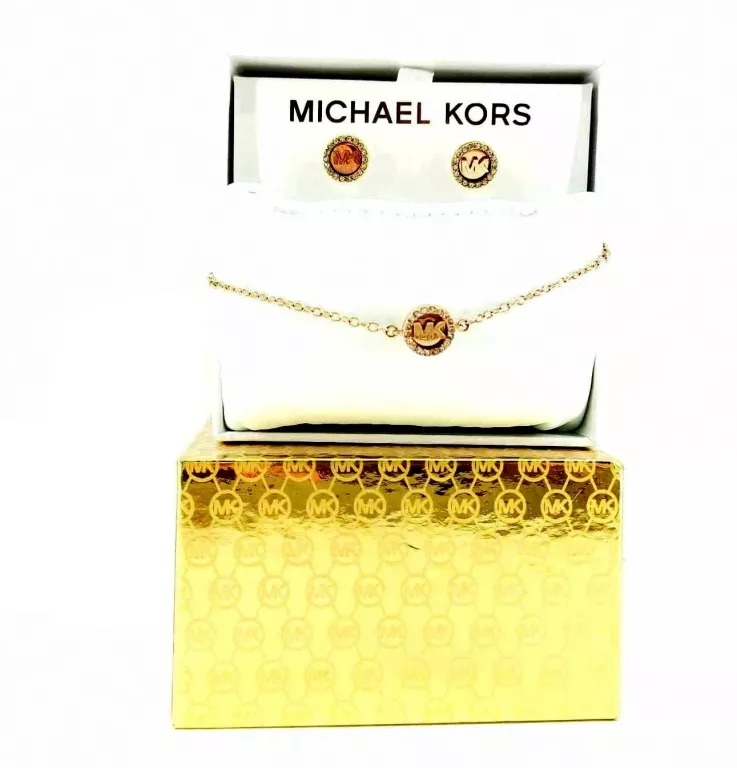 PIĘKNY SREBRNY ZESTAW BIŻUTERII MICHAEL KORS