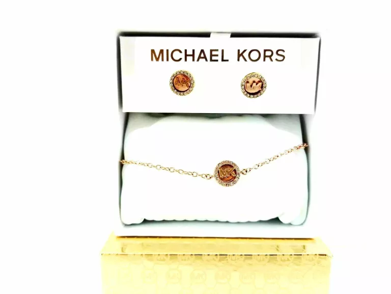 PIĘKNY SREBRNY ZESTAW BIŻUTERII MICHAEL KORS