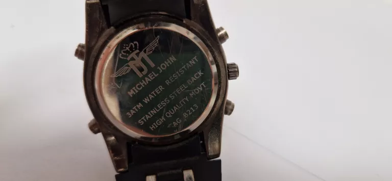 Montre michael john new arrivals stainless steel back