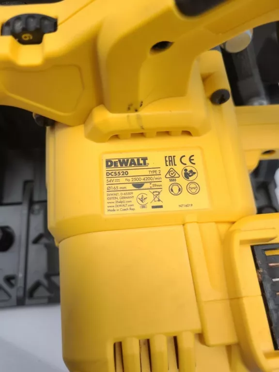 ZAGŁĘBIARKA FLEXVOLT 54V 2X 6AH DEWALT DCS520T2