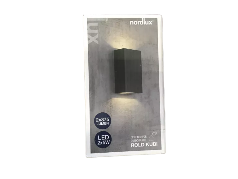 SKANDYNAWSKI KINKIET ZEWNĘTRZNY ROLD - NORDLUX, CZARNY
