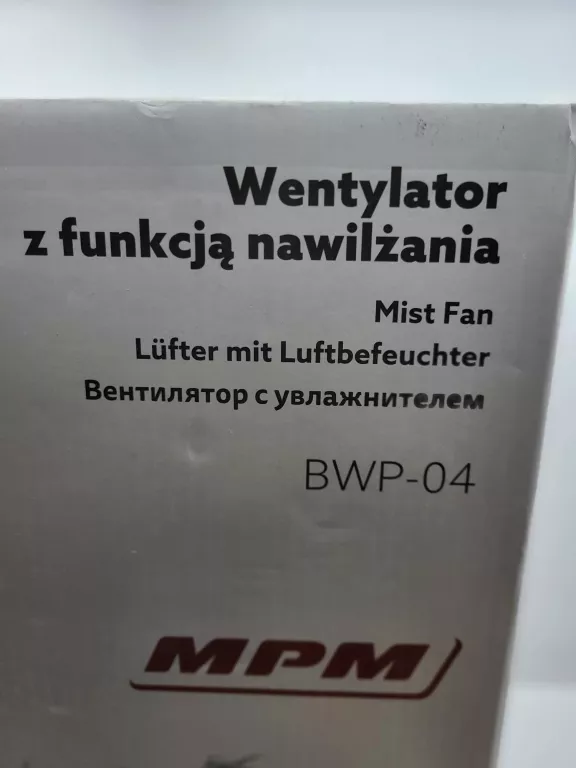 WENTYLATOR PODŁOGOWY MPM BWP-04 CZARNY