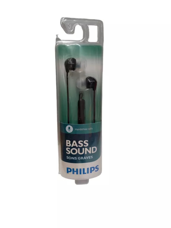 SŁUCHAWKI PHILIPS BASS SOUND CZARNE
