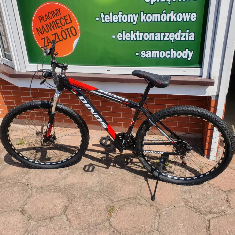 ROWER DINOS 29 CALI STAL CZERWONO-CZARNY