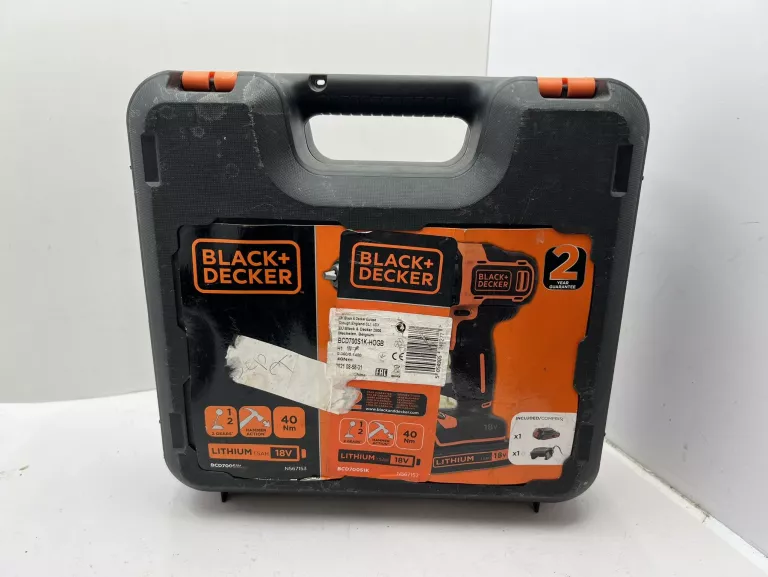 WKRĘTARKA BLAC DECKER BCD700S1K KOMPLET