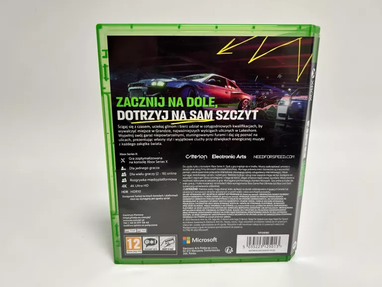 GRA XBOX SERIES X NFS UNBOUND