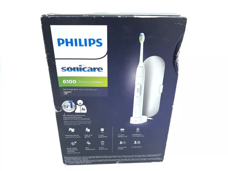 SZCZOTECZKA PHILIPS SONICARE 6100 HX6877/28 BIAŁA