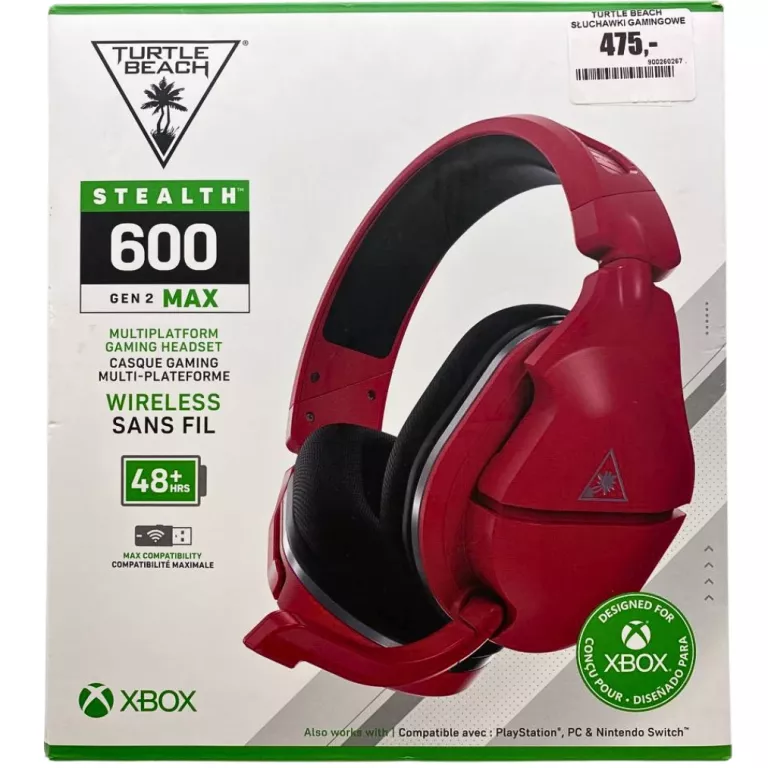 TURTLE BEACH SŁUCHAWKI GAMINGOWE STEALTH 600 GEN2 MAX BEZPRZEWODOWE