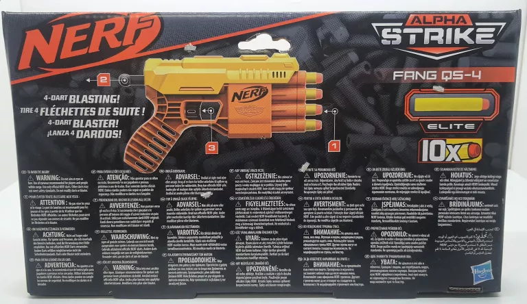 PISTOLET NERF ALPHA STRIKE FANG QS-4 E6973