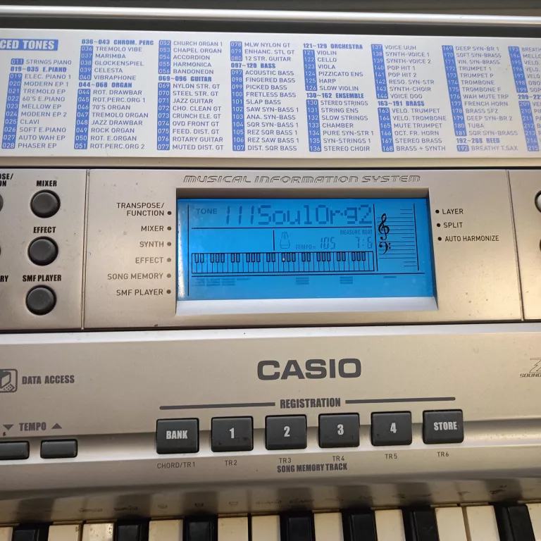 CASIO CTK-691 KEYBOARD DYNAMIKA KLAWISZY LCD MIDI