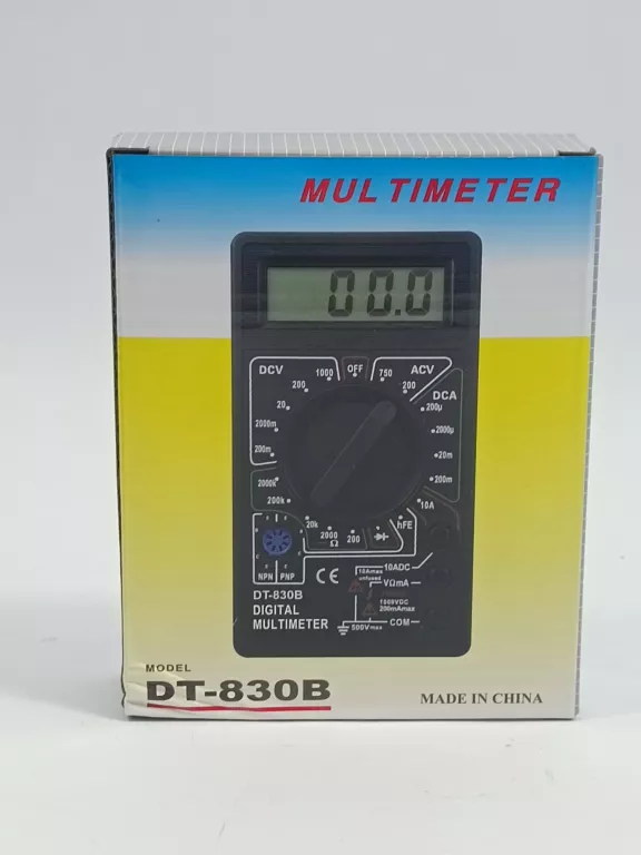 MULTIMETR MIERNIK CYFROWY DT-830B UNIWERSALNY LCD