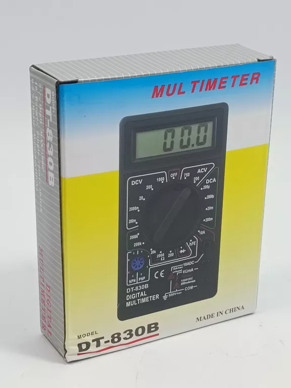 MULTIMETR MIERNIK CYFROWY DT-830B UNIWERSALNY LCD