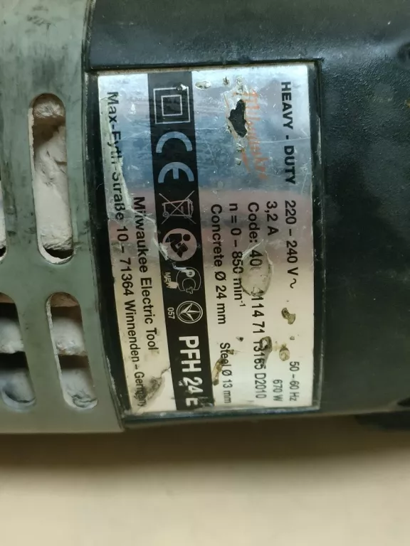 MLOTOWIERTARKA MILWAUKEE PFH 24 E